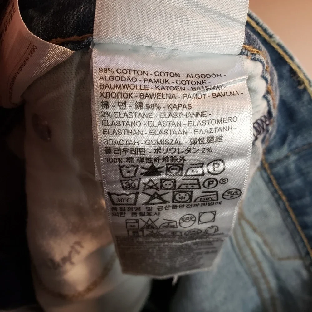 Levis 508‎ Jeans Mens 29x32 Blue Medium Wash Denim Mid Rise Straight Stretch